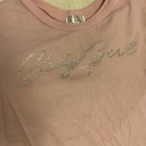 Belle Tweed pink baby girl t-shirt
